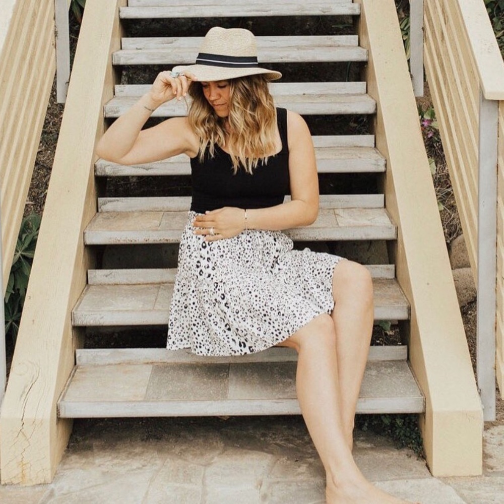CJLA Leopard Skirt